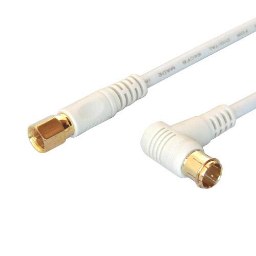 フジパーツ 4K8K対応 0.5mアンテナケーブル[L型プラグ-F型接栓]白 FBT-705-48 |  | 01