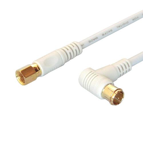 フジパーツ 4K8K対応 7mアンテナケーブル[L型プラグ-F型接栓]白 FBT-770-48 |  | 01