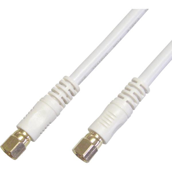 フジパーツ 4K8K対応 1mアンテナケーブル(5C)[F型接栓-F型接栓]白 WFF-10-48 |  | 01