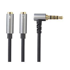 フジパーツ ヘッドホン＋マイク用変換ケーブル 20cm   AD629 | 