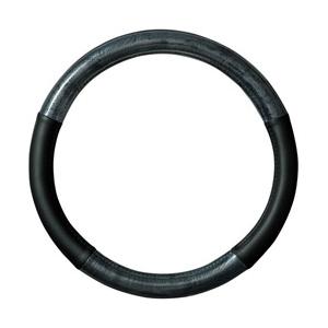 BONFORM ハンドルカバー シンプルウッド S 36.5-37.9cm ブラック 軽・普通車用 6739-01BK | 