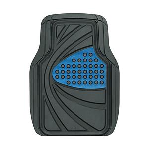 BONFORM 6449-01BL　カーマット　デザインラバー　軽／普通車用　フロント用1枚入り　防水　サイズ：48×65cm　カラー：ブルー | 