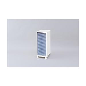 アイリスオーヤマ 木製フロアケース 超浅型30段キャスター付   MFE-7300 [振込不可] | IRIS OHYAMA