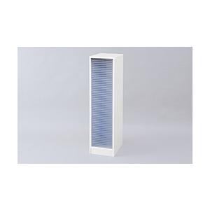 アイリスオーヤマ フロアケース [W275ｘD359ｘH1100mm] 木製 超浅型50段  ホワイト MFE-1500 | IRIS OHYAMA