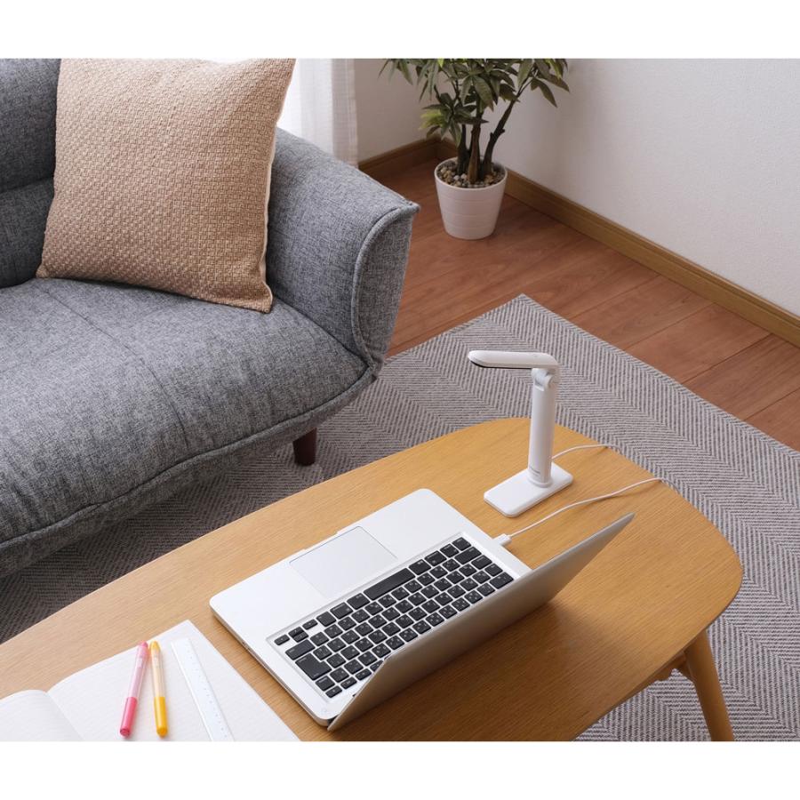 アイリスオーヤマ LEDデスクライト  ホワイト LDL-203H-W | IRIS OHYAMA | 02