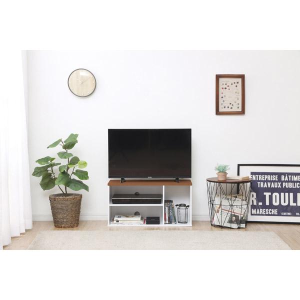 アイリスオーヤマ 〜32V型対応 オープンテレビ台 シンプルタイプ OTS-70B-W  ウォールナット OTS-70B-W | IRIS OHYAMA | 03