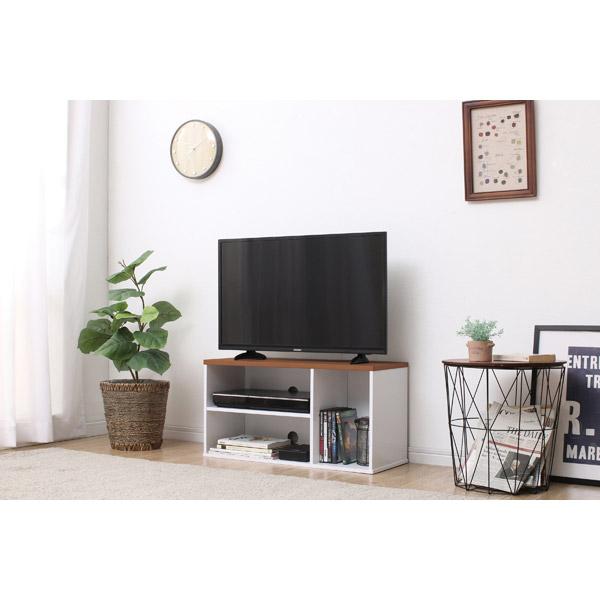 アイリスオーヤマ 〜32V型対応 オープンテレビ台 シンプルタイプ OTS-70B-W  ウォールナット OTS-70B-W | IRIS OHYAMA | 04