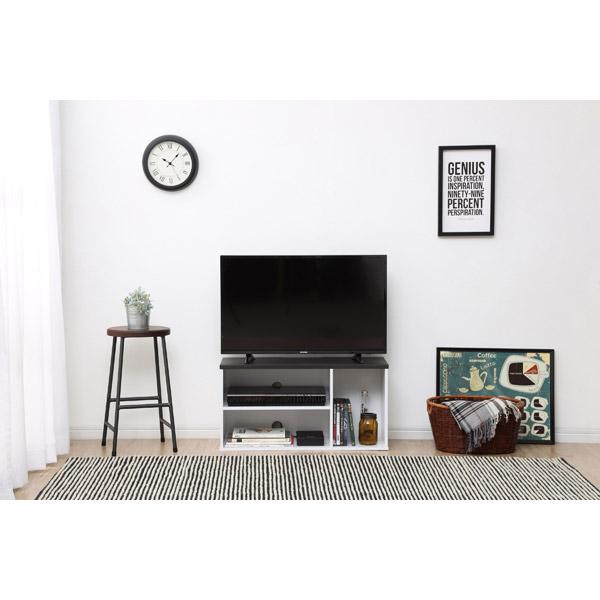 アイリスオーヤマ 〜32V型対応 オープンテレビ台 シンプルタイプ OTS-70B-B  ブラックオーク OTS-70B-B | IRIS OHYAMA | 03