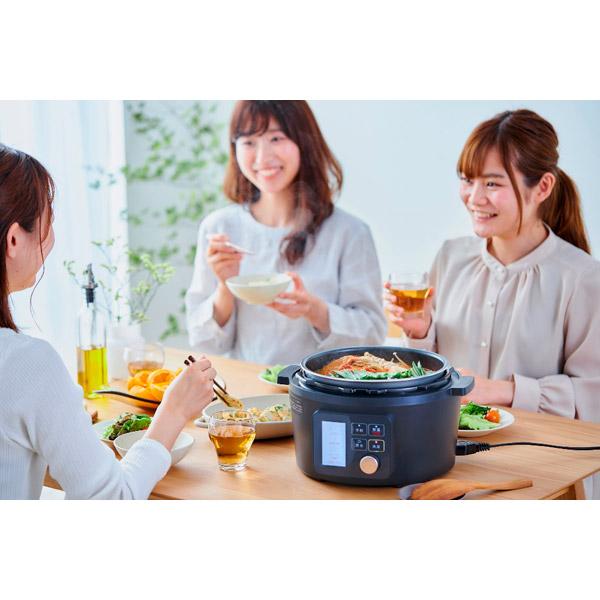 アイリスオーヤマ 電気圧力鍋（4.0L） ブラック KPC-MA4-B [振込不可][代引不可] | IRIS OHYAMA | 07