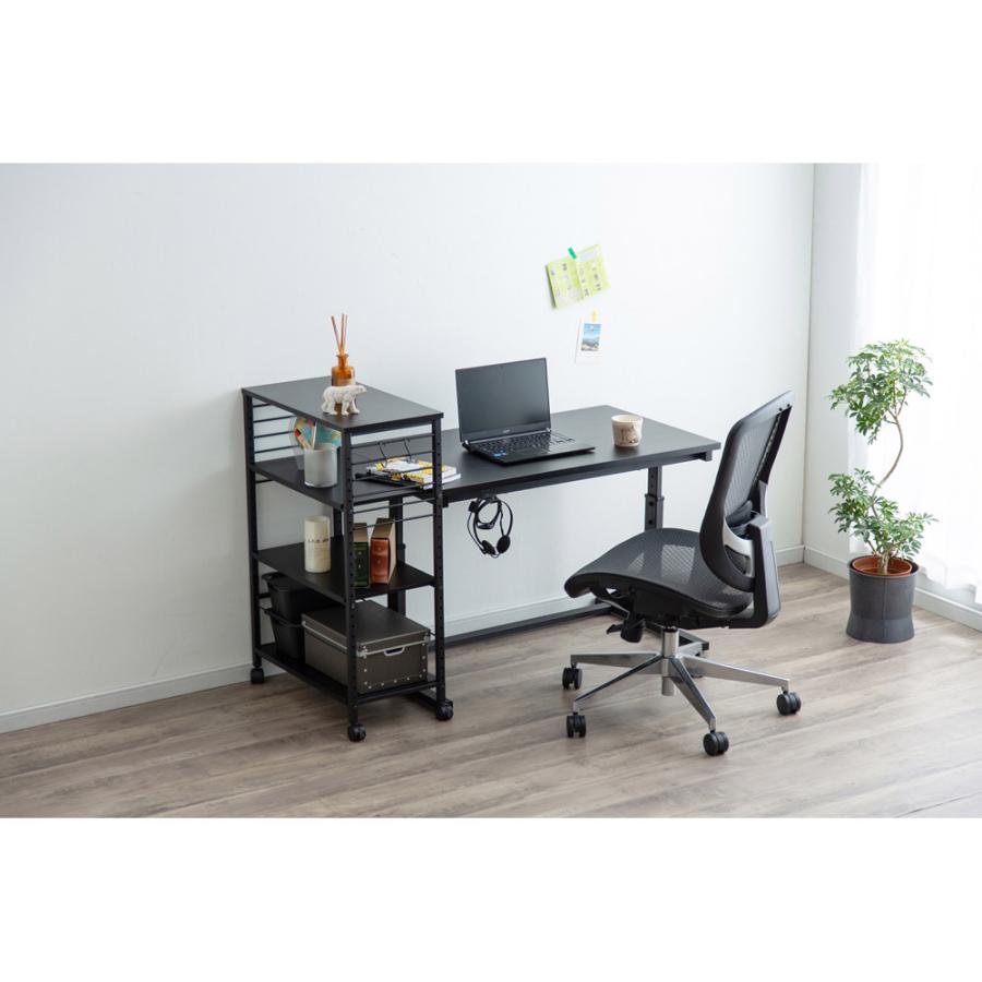 アイリスオーヤマ 昇降デスク［W100×D58.9×H72〜59〜80cm］  ブラック UDD-1000 | IRIS OHYAMA | 02