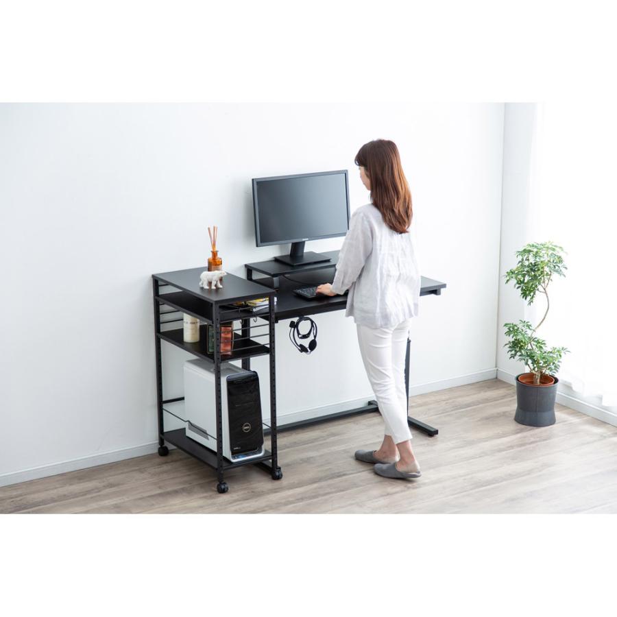 アイリスオーヤマ 昇降デスク［W100×D58.9×H72〜59〜80cm］  ブラック UDD-1000 | IRIS OHYAMA | 05
