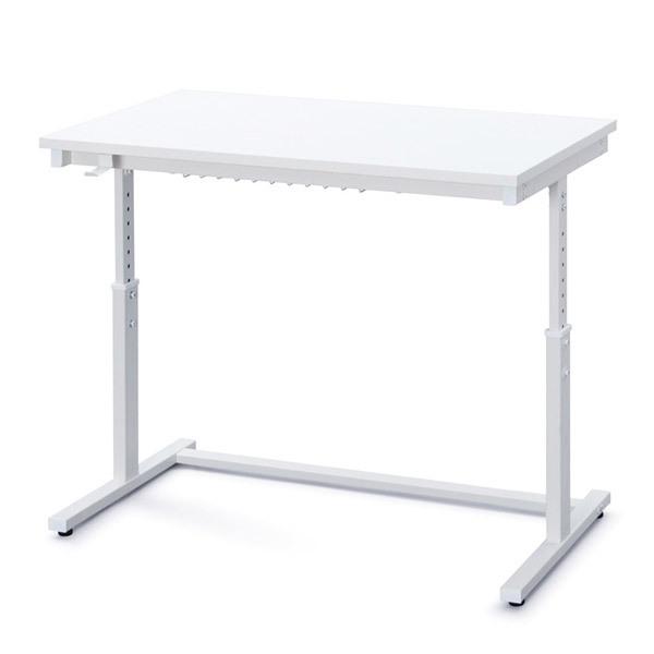 アイリスオーヤマ 昇降デスク［W100×D58.9×H72〜59〜80cm］  ホワイト UDD-1000 | IRIS OHYAMA | 01