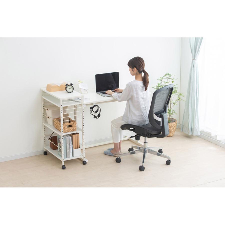 アイリスオーヤマ 昇降デスク［W100×D58.9×H72〜59〜80cm］  ホワイト UDD-1000 | IRIS OHYAMA | 04