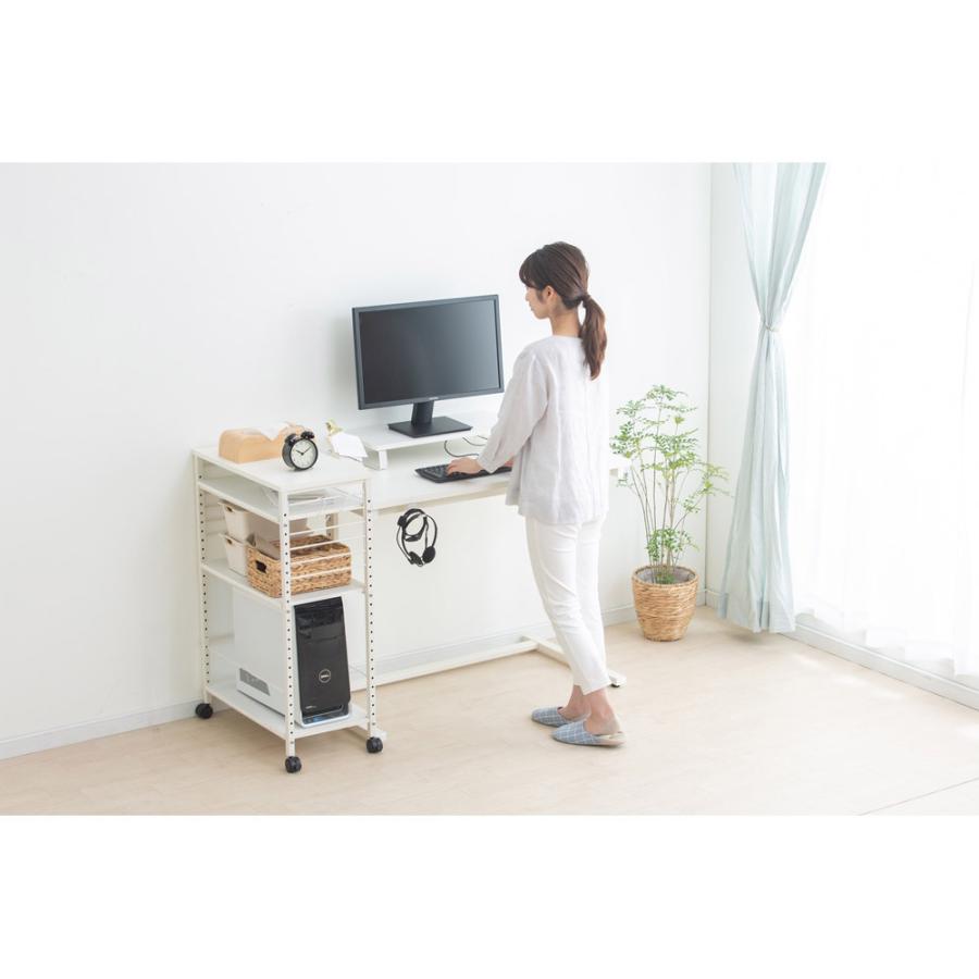 アイリスオーヤマ 昇降デスク［W100×D58.9×H72〜59〜80cm］  ホワイト UDD-1000 | IRIS OHYAMA | 05