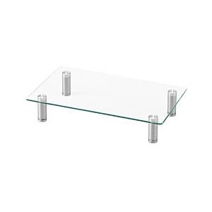 アイリスオーヤマ モニタースタンド [W400ｘD240ｘH76〜90mm] ガラスタイプ LUCA  MNS-400G [振込不可] | IRIS OHYAMA