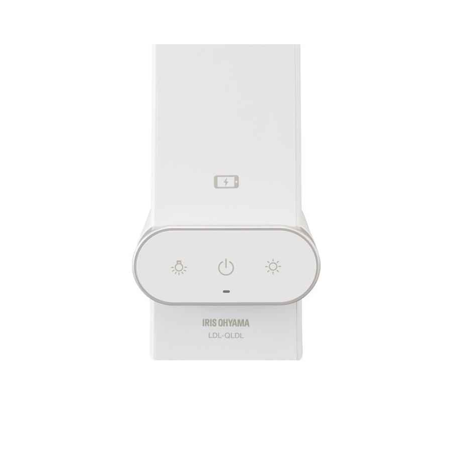 アイリスオーヤマ LEDデスクライト Qi充電シリーズ   LDL-QLDL-KW ［LED /昼光色〜電球色］ | IRIS OHYAMA | 04