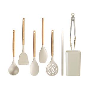 アイリスオーヤマ キッチンツール7点＋スタンドセット  グレージュ KT-7SS | IRIS OHYAMA