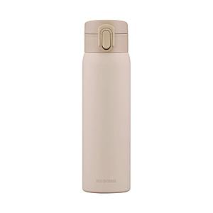 アイリスオーヤマ ステンレスケータイボトル　ワンタッチ　500ml アイボリー SKB-O500 【864】 | IRIS OHYAMA