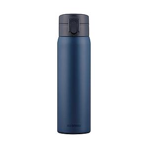 アイリスオーヤマ ステンレスケータイボトル　ワンタッチ　500ml ネイビー SKB-O500 | IRIS OHYAMA
