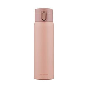 アイリスオーヤマ ステンレスケータイボトル　ワンタッチ　500ml ピンク SKB-O500 | IRIS OHYAMA
