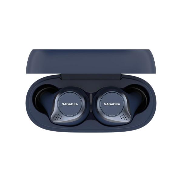 NAGAOKA 完全ワイヤレスイヤホン  ブルー BT824BL ［ワイヤレス(左右分離) /Bluetooth対応］ |  | 01
