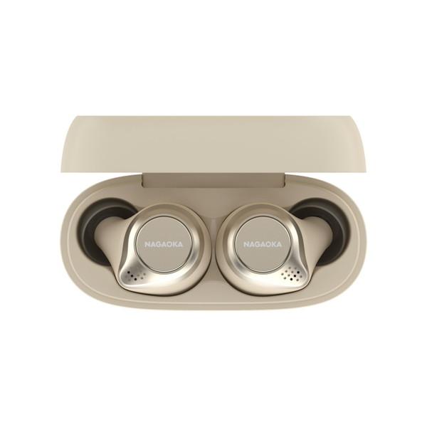 NAGAOKA 完全ワイヤレスイヤホン  アイヴォリー BT824IV ［ワイヤレス(左右分離) /Bluetooth対応］ |  | 01