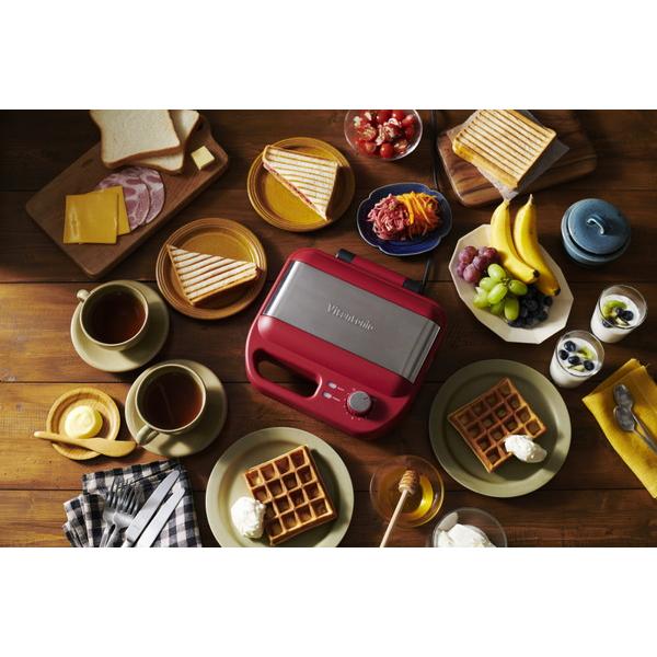 ビタントニオ VWH-600-R ワッフル＆ホットサンドベーカー レッド |  | 10