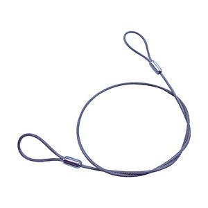 ニッサチェイン ニッサチェイン　ステンレスカットワイヤー　アルミカシメ　透明ＰＶＣコーティング　０．８１（１．２）Ｘ９００ｍｍ　（１本＝１ＰＫ）   Y-89 | 