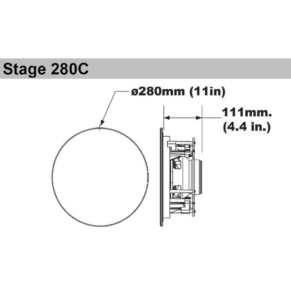JBL(ジェービーエル) 天井埋め込み型スピーカー  ホワイト JBL280C ［1本 /2ウェイスピーカー］ | JBL | 05