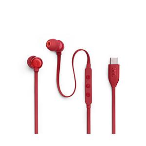 JBL(ジェービーエル) イヤホン カナル型 USB Type-C  レッド JBLT310CRED ［USB］ | JBL
