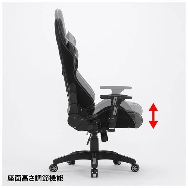 【送料無料】 SANWA SUPPLY(サンワサプライ) SNC-L18GY ゲーミングチェア [W675ｘD660〜1250ｘH1275〜1350mm]  グレー | SANWA SUPPLY | 03