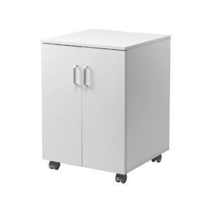 SANWA SUPPLY(サンワサプライ) 扉付きプリンタスタンド（W500ｘD500ｘH700mm）  ホワイト LPS-119W | SANWA SUPPLY