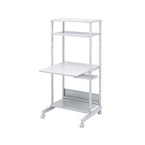 SANWA SUPPLY(サンワサプライ) パソコンラック [W650ｘD700ｘH1400mm]  ライトグレー RAC-EC12N2 | SANWA SUPPLY