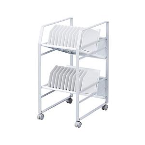 SANWA SUPPLY(サンワサプライ) タブレットワゴン 2段 [W363ｘD500ｘH745mm]  ホワイト RAC-TABWG2N | SANWA SUPPLY