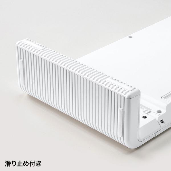 SANWA SUPPLY(サンワサプライ) 3段階横幅可変タイプ机上ラック MR-LC804W | SANWA SUPPLY | 04