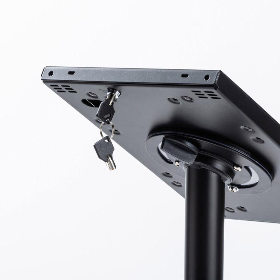 SANWA SUPPLY(サンワサプライ) iPad用スタンド セキュリティボックス付き  ブラック CR-LASTIP31 | SANWA SUPPLY | 04