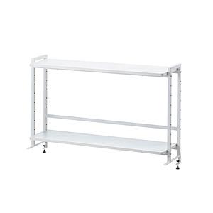 SANWA SUPPLY(サンワサプライ) クランプ式机上ラック2段タイプ [W980ｘD250ｘH625mm]  ホワイト MR-LC307W | SANWA SUPPLY