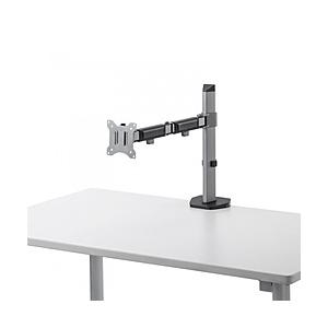 SANWA SUPPLY(サンワサプライ) モニターアーム [1画面 /〜27インチ] 水平  グレー CR-LA2001 | SANWA SUPPLY