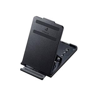 SANWA SUPPLY サンワサプライ タブレット スマートフォン対応 SALE 60%OFF PDA-STN33BK ブラック 〜厚さ11mm 折り畳みスタンド 【再入荷！】