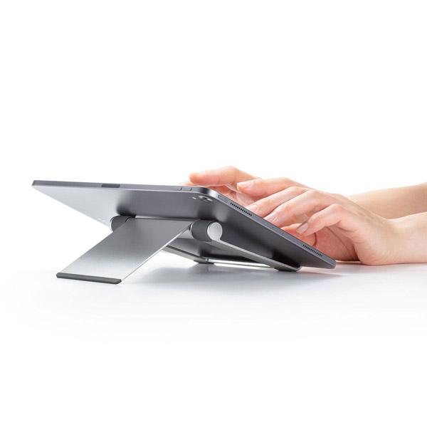 SANWA SUPPLY(サンワサプライ) タブレットPC用 アルミスタンド   PDA-STN35S [振込不可] | SANWA SUPPLY | 06