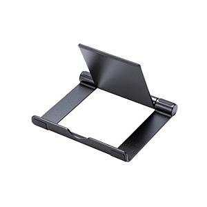 SANWA SUPPLY(サンワサプライ) タブレットPCスタンド [W142ｘD18ｘH123mm] アルミスタンド  ブラック PDA-STN35BK | SANWA SUPPLY