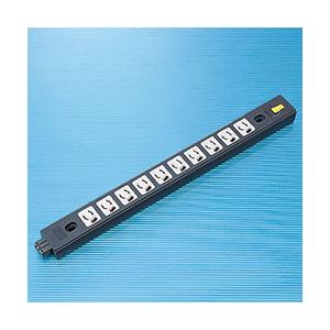 SANWA SUPPLY(サンワサプライ) サーバーラック用コンセントバー(抜け止めタイプ・15A・125V)   TAP-MR7485 ［直挿し /10個口 /スイッチ無］ | SANWA SUPPLY