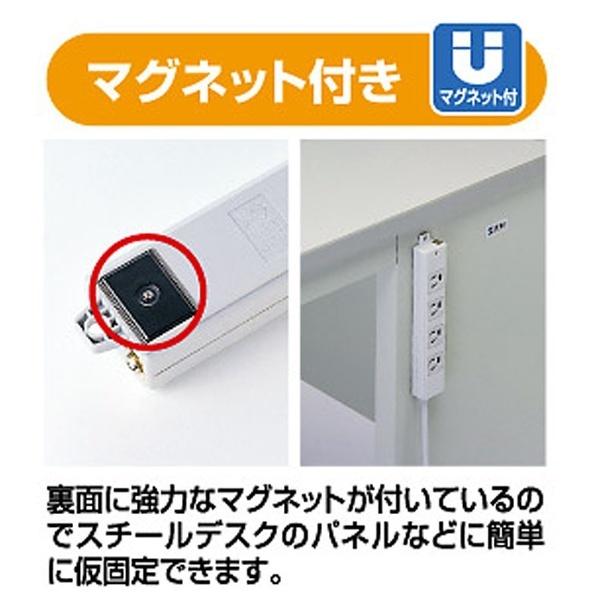 SANWA SUPPLY(サンワサプライ) 工事物件タップ（3P・2個口・1m）　TAP-K2L-1 | SANWA SUPPLY | 02