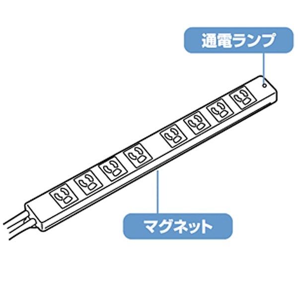 SANWA SUPPLY(サンワサプライ) TAP-MG3811N 抜け止めタップ | SANWA SUPPLY | 01