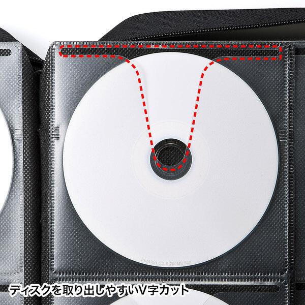 SANWA SUPPLY(サンワサプライ) FCD-WL96BK　DVD・CDセミハードケース 96枚収納・ブラック | SANWA SUPPLY | 06