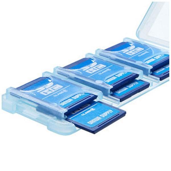 SANWA SUPPLY(サンワサプライ) SDカードケース（6枚収納）（クリアブルー）FC-MMC23SDCBL | SANWA SUPPLY | 03