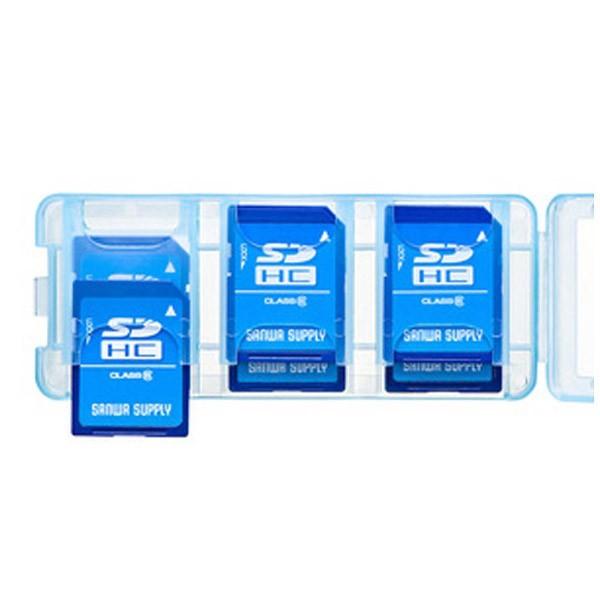 SANWA SUPPLY(サンワサプライ) SDカードケース（6枚収納）（クリアブルー）FC-MMC23SDCBL | SANWA SUPPLY | 04