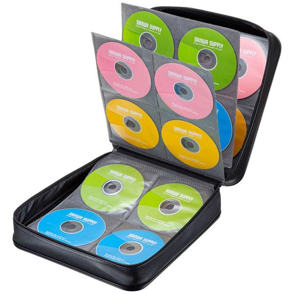 SANWA SUPPLY(サンワサプライ) FCD-WLBD320BK  320枚収納 ブルーレイディスク対応セミハードケース ブラック | SANWA SUPPLY | 01