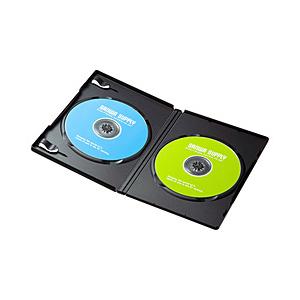 SANWA SUPPLY(サンワサプライ) Blu-ray/DVD/CD対応 トールケース 2枚収納×3  ブラック DVD-TN2-03BKN | SANWA SUPPLY