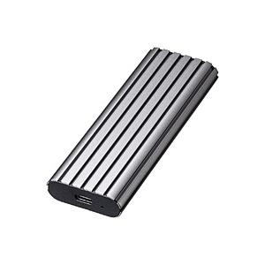 SANWA SUPPLY(サンワサプライ) USB-CVNVM1 SSDケース USB-C＋USB-A接続  シルバー ［M.2対応 /NVMe /1台］ | SANWA SUPPLY